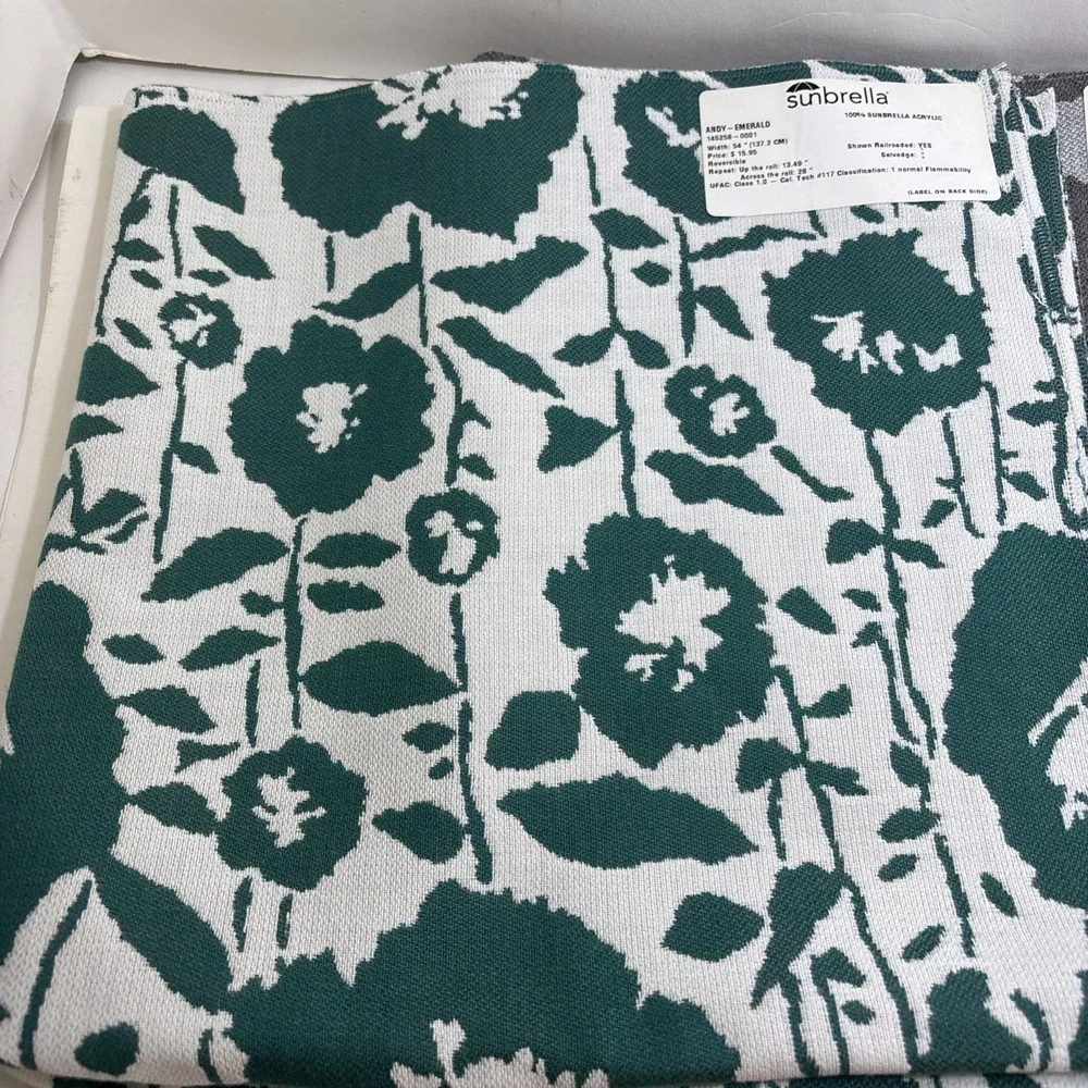 2 Sunbrella Fabric Upholstery Samples Both 26